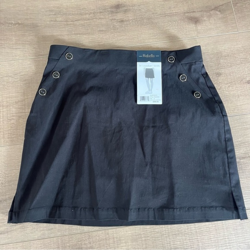 Rafaella Black Skort M Stretch Comfort Pickle Ball Golf Tennis‎ Walking NWT $58 - Picture 3 of 11